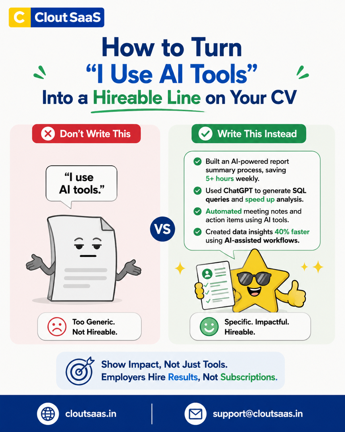 How to Turn "I Use AI Tools" Into a Hireable Line on Your CV?